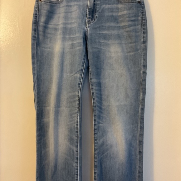 4. Lucky Brand Jeans Light Blue Ava Ankle Straight Size 2 - Picture 4 of 6